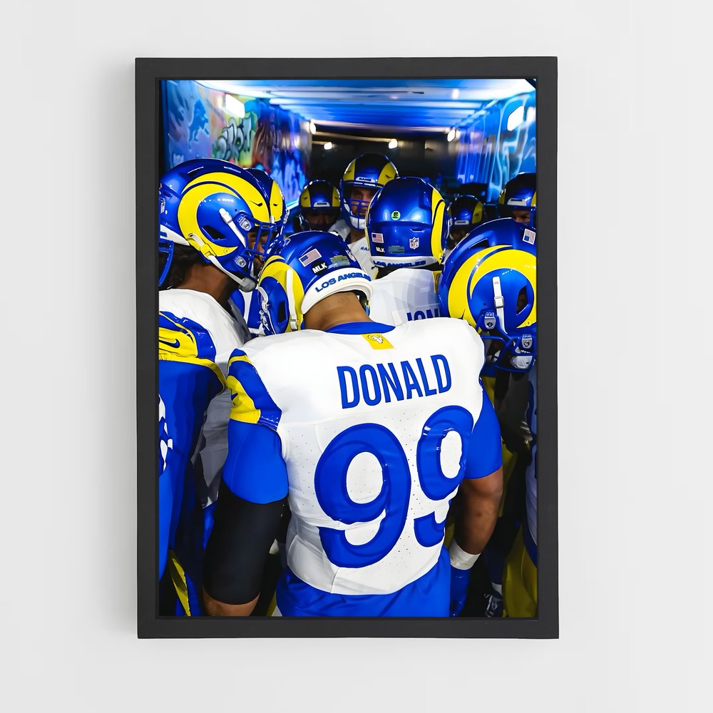 Poster Los angeles rams (vue 2)